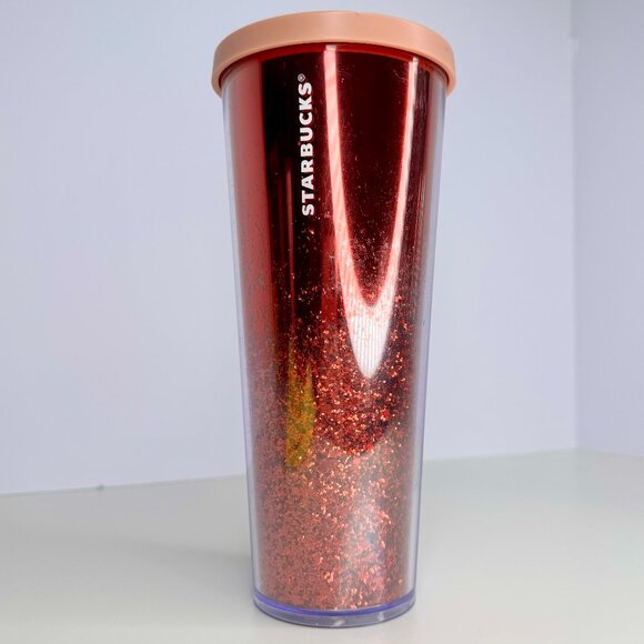 Starbucks 2019 Holiday Mirror‎ Gutter Tumbler 24oz - Picture 1 of 2